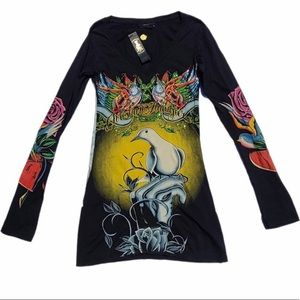 Ed Hardy mini dress